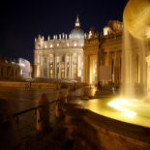 San Pietro Vatican by night
