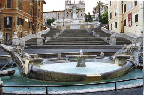 Rome fountain of Spanish square - Italy