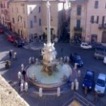 Централен площад в Тарквиния - Лацио - Екскурзия в Италия 