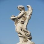 Saint angel bridge in Rome