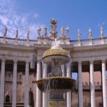 Saint Peter square fountain - Vatican