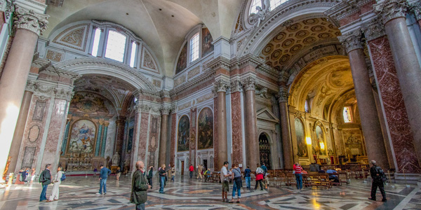 Basilica Santa Maria degli Angeli - internal - Rome private guide