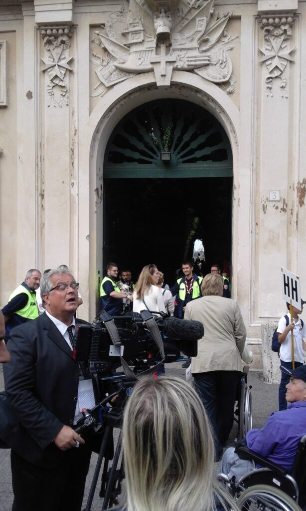 Open door of the Embassy - Order of Malta