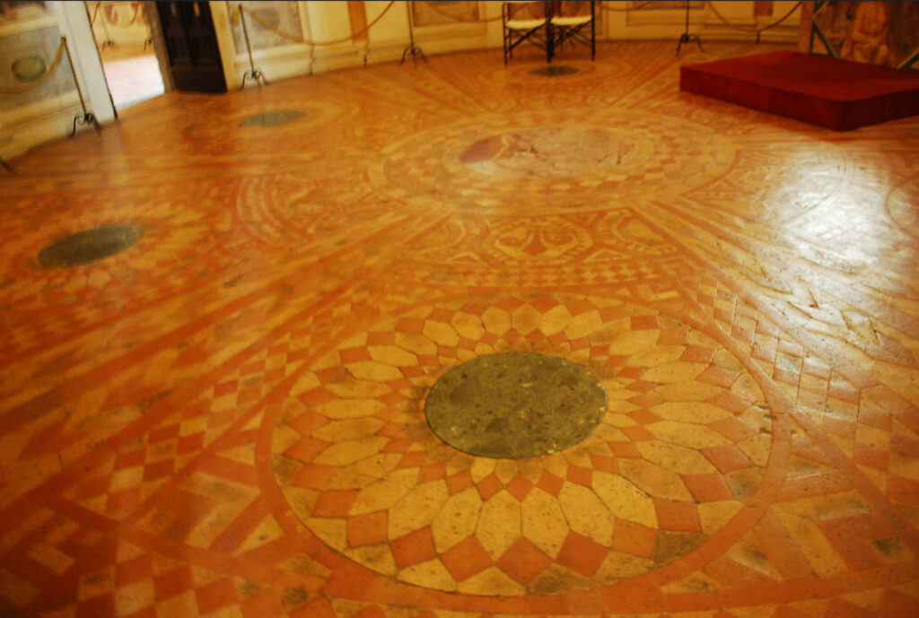 Pavment in Palazzo Farnese - Caprarola private tour